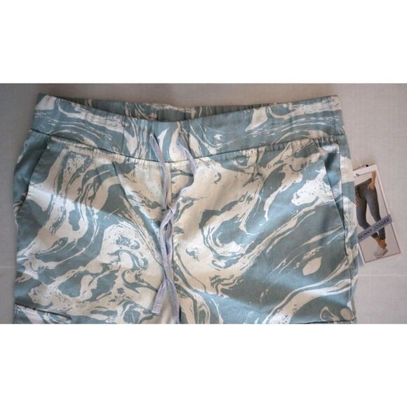 Tinseltown MYB027875C Women's Sz M Blue Marble Skinny Fit Denim Jogger Pants - Picture 4 of 12